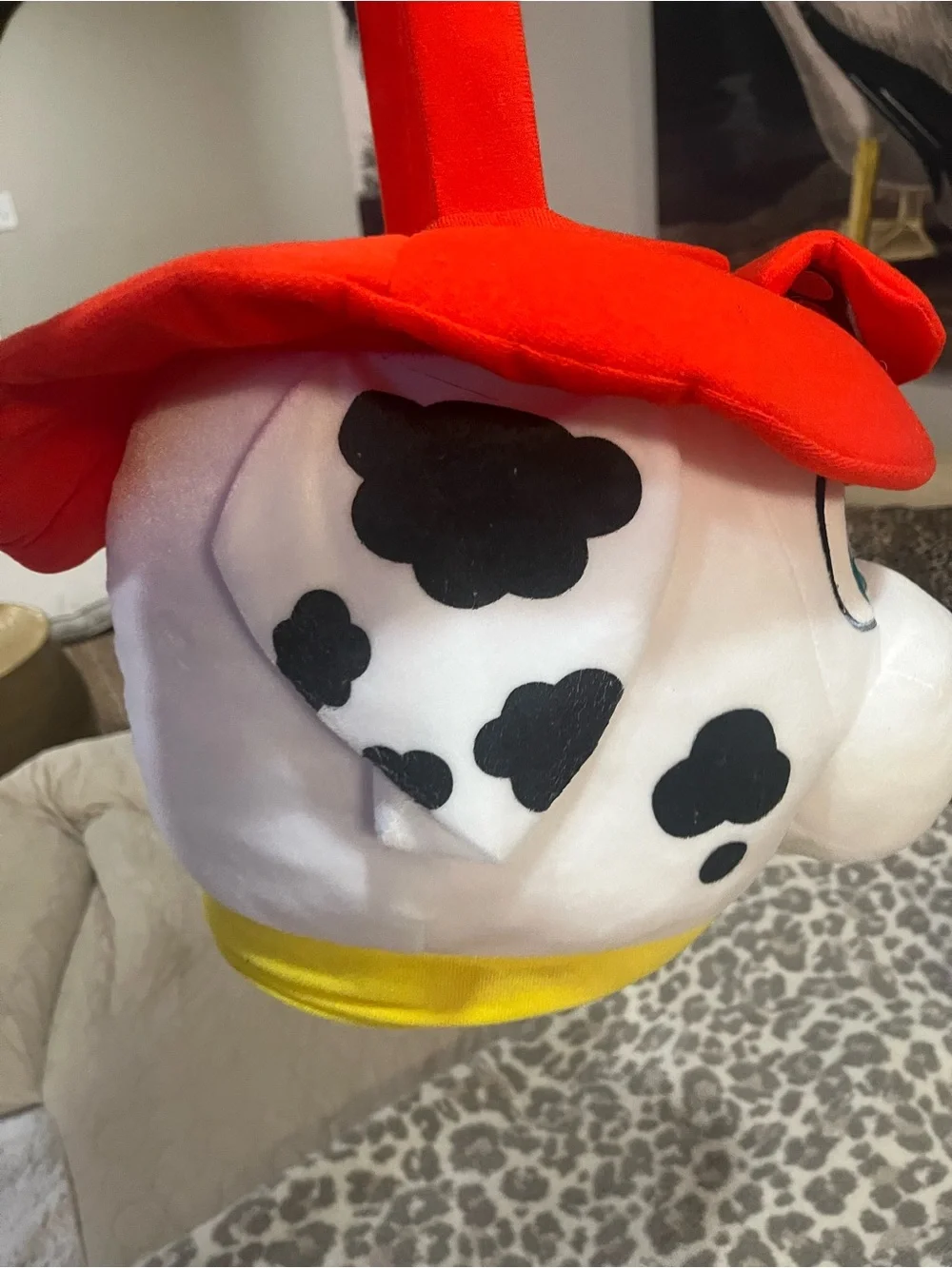 Paw Patrol Marshall Plush jumbo basket Halloween trick or treat basket